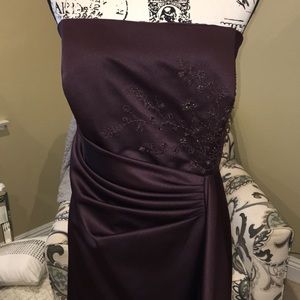Chocolate colored formal gown